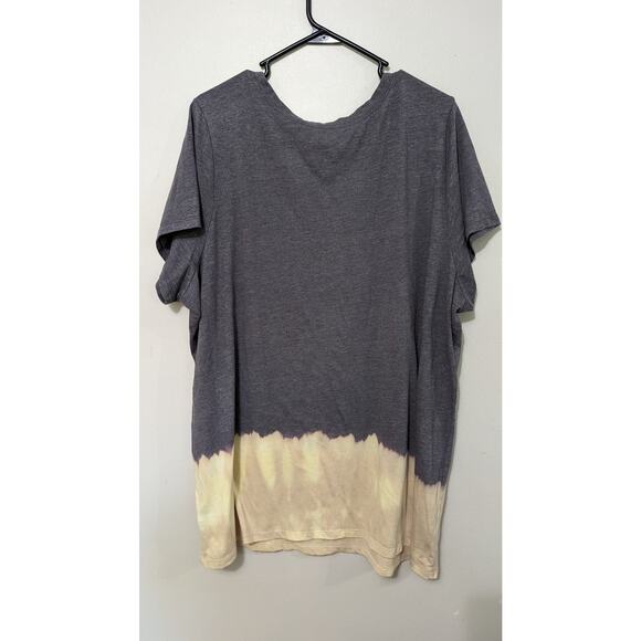 Torrid Women's Ombre Gray/Yellow Tee Shirt Classic Fit Size 4 - Picture 4 of 4
